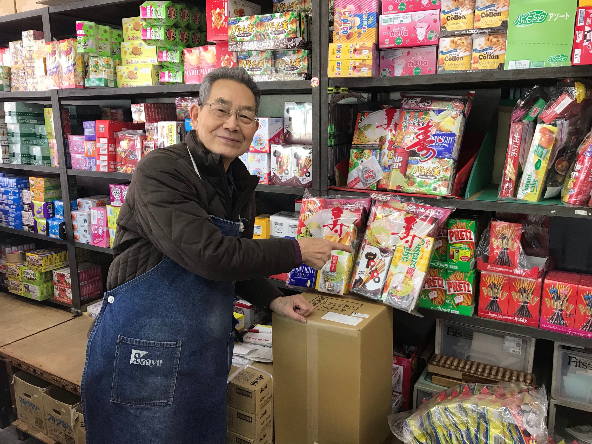 お菓子問屋 たつや へ訪問